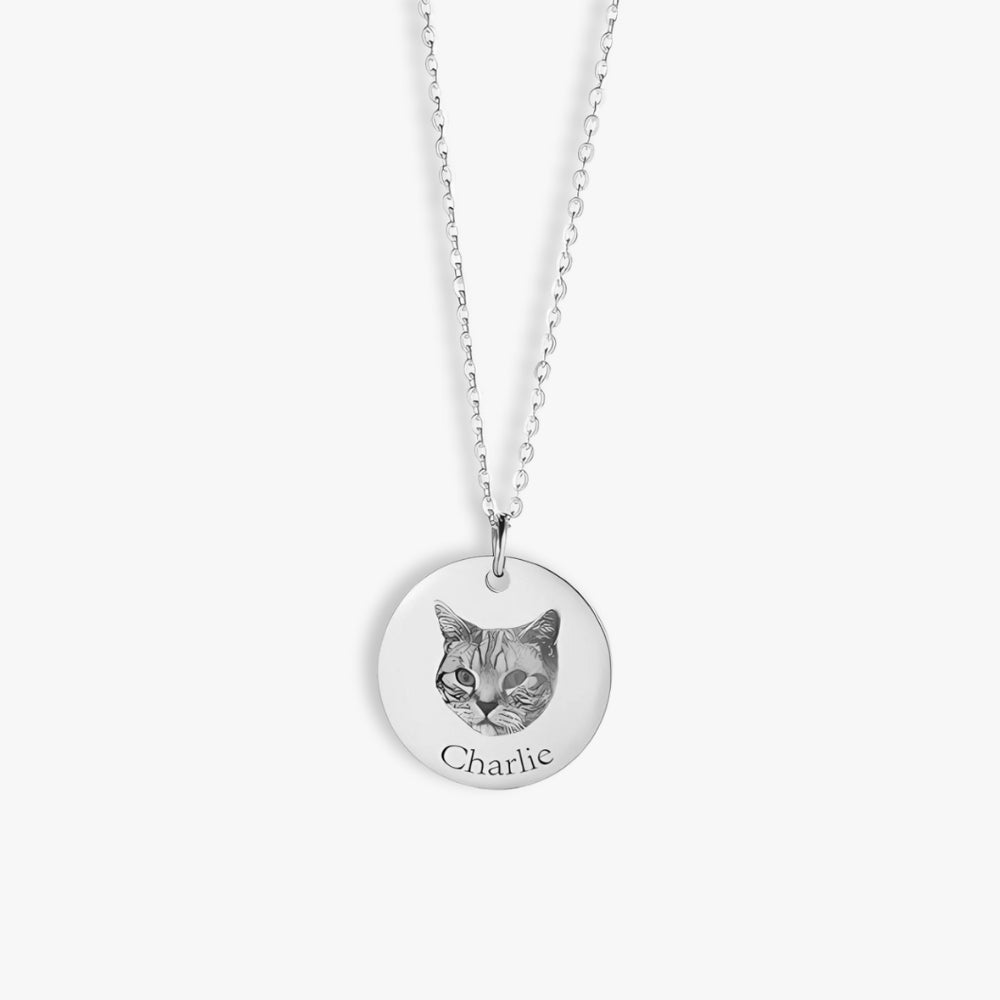 Collier avec pendentif gravé "Mon petit compagnon"