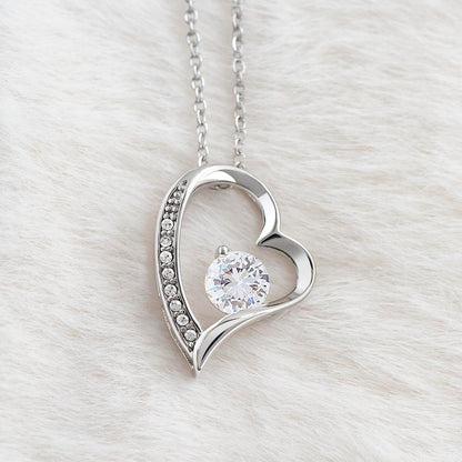 Collier avec un message d'amour "N'oublie jamais que tu es la plus précieuse"