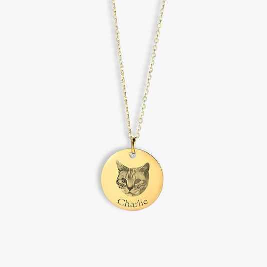 Collier avec pendentif gravé "Mon petit compagnon"