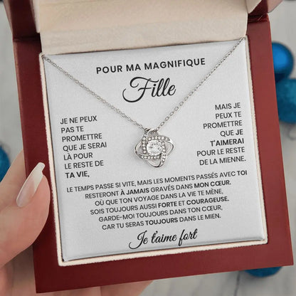 Collier cadeau "Pour ma magnifique fille"
