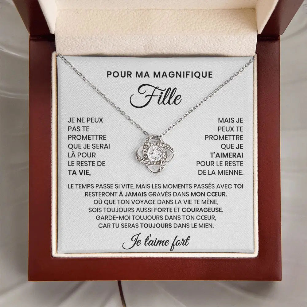 Collier cadeau "Pour ma magnifique fille"
