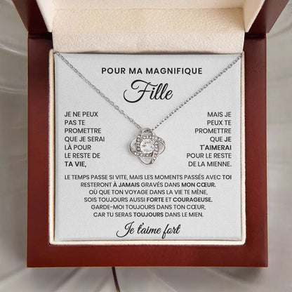 Collier cadeau "Pour ma magnifique fille"
