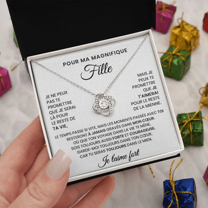 Collier cadeau "Pour ma magnifique fille"
