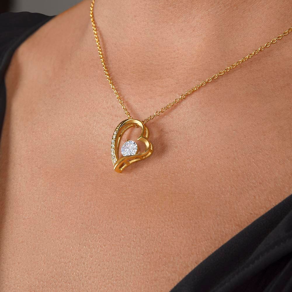 Collier avec un message d'amour "Mon amour pour toi est infini"