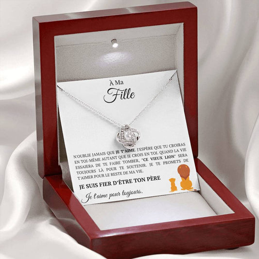 Collier coffret cadeau "À ma fille"