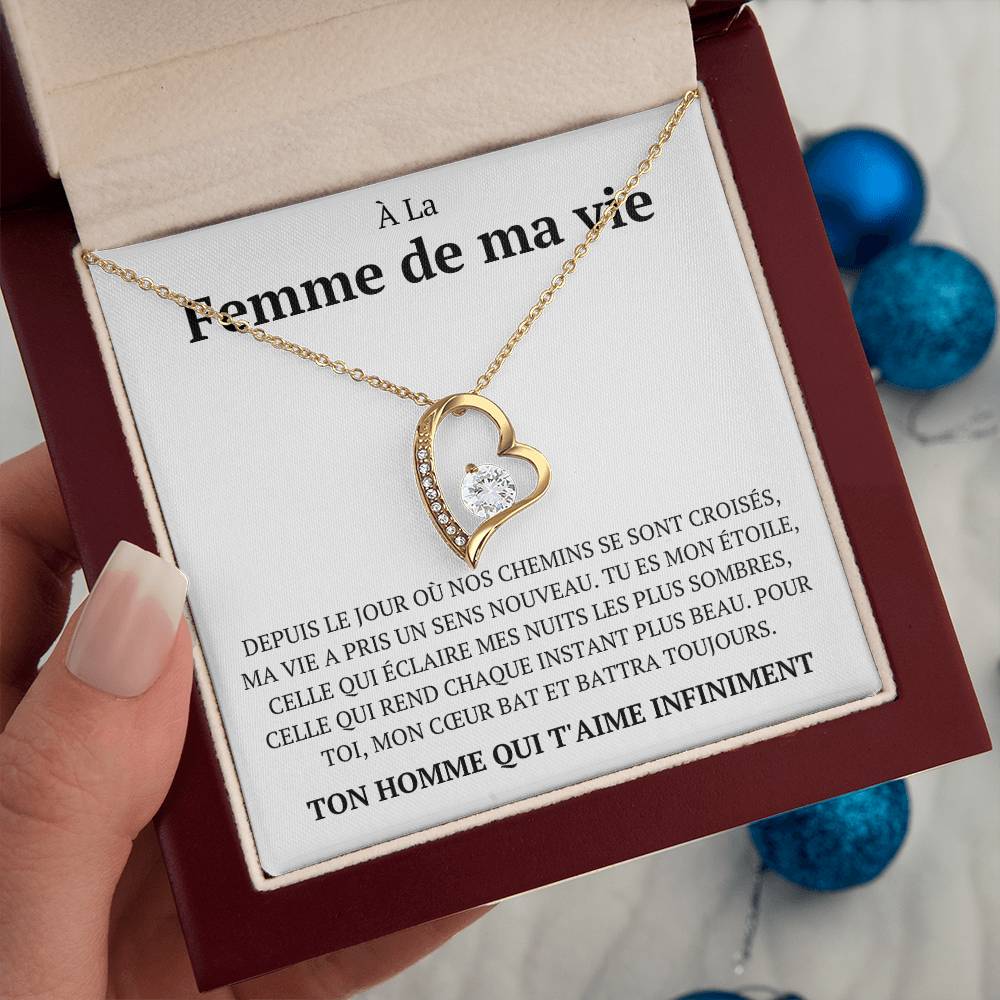 Coffret "À la femme de ma vie" avec un mot d'amour personnalisé
