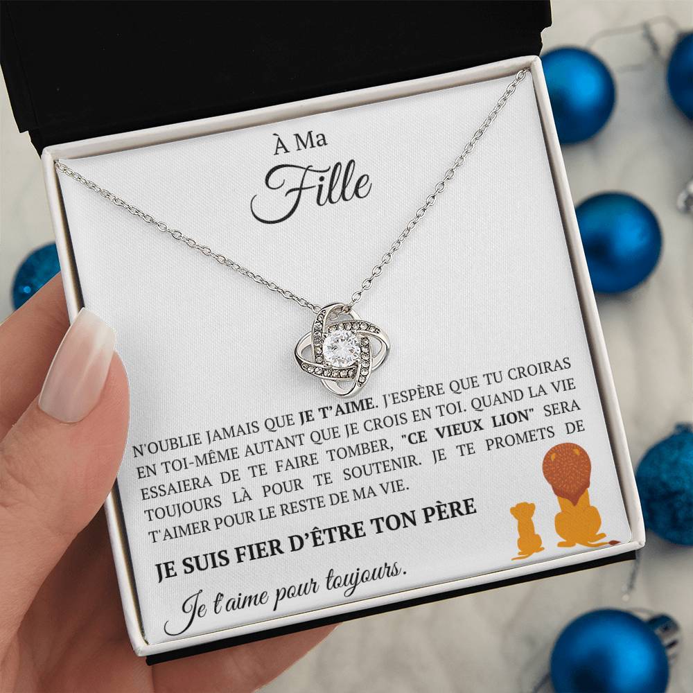 Collier coffret cadeau "À ma fille"
