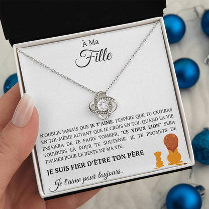 Collier coffret cadeau "À ma fille"