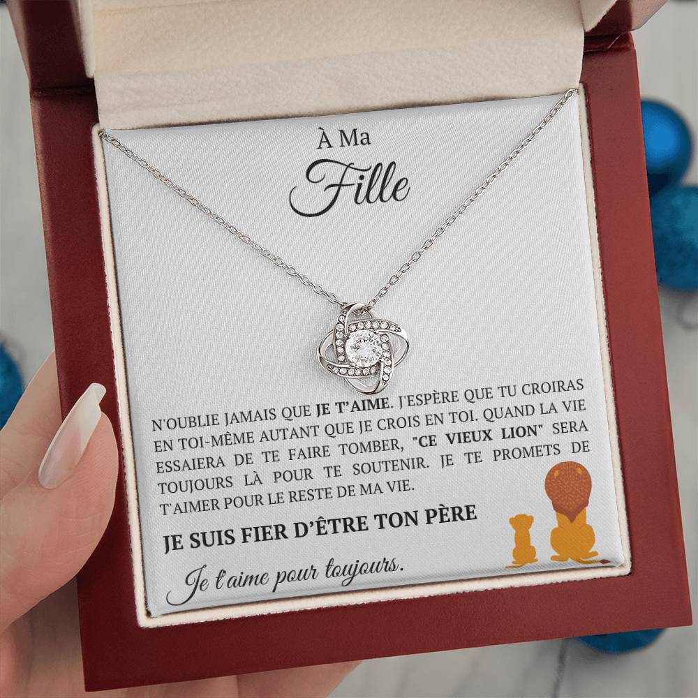 Collier coffret cadeau "À ma fille"